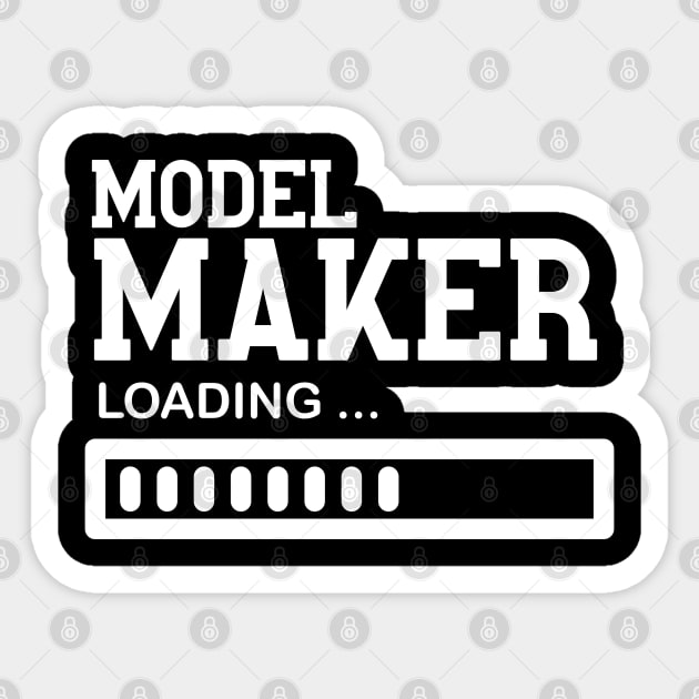 Funny Vintage Model Maker Job lover Gift Idea Sticker by Monster Skizveuo